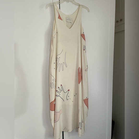 Rare! Mr. Larkin Lawn Dress Hand Print 👋 - Picture 6 of 15